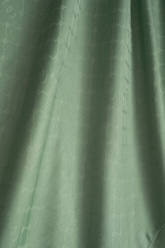 Window Lattice Mint Green Ramy Jacquard Shawl - 4