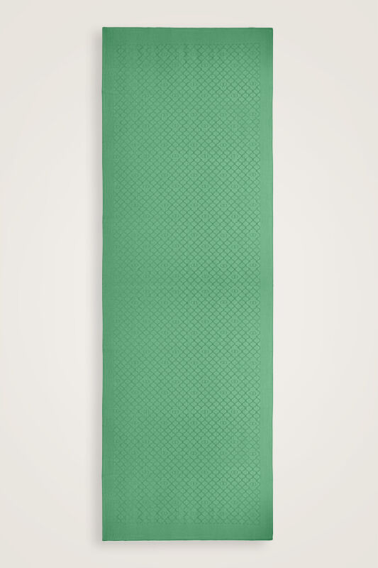 Window Lattice Mint Green Ramy Jacquard Shawl - 2