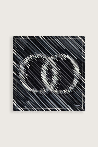 Yağmur Noor Siyah Tivil İpek Eşarp 90x90 - Imannoor (2)