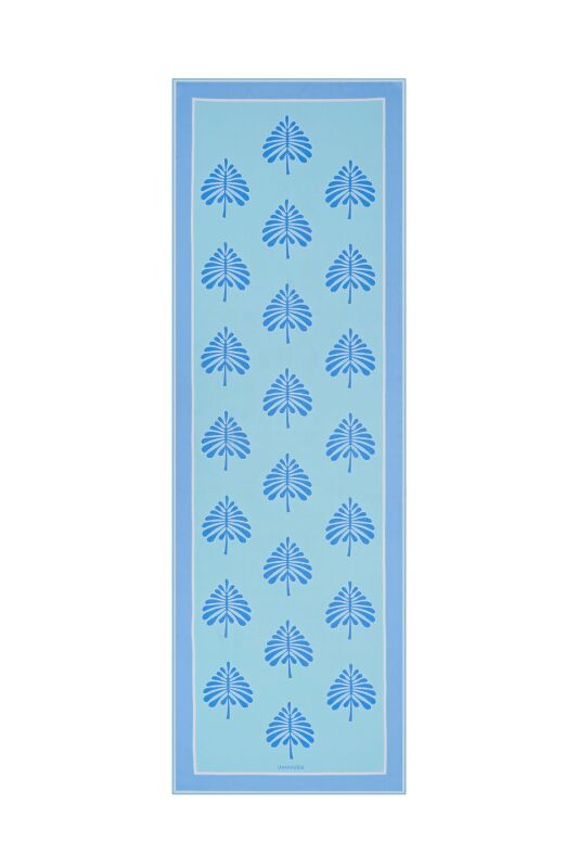 Yaprak Turkuaz Modal Şal - 1