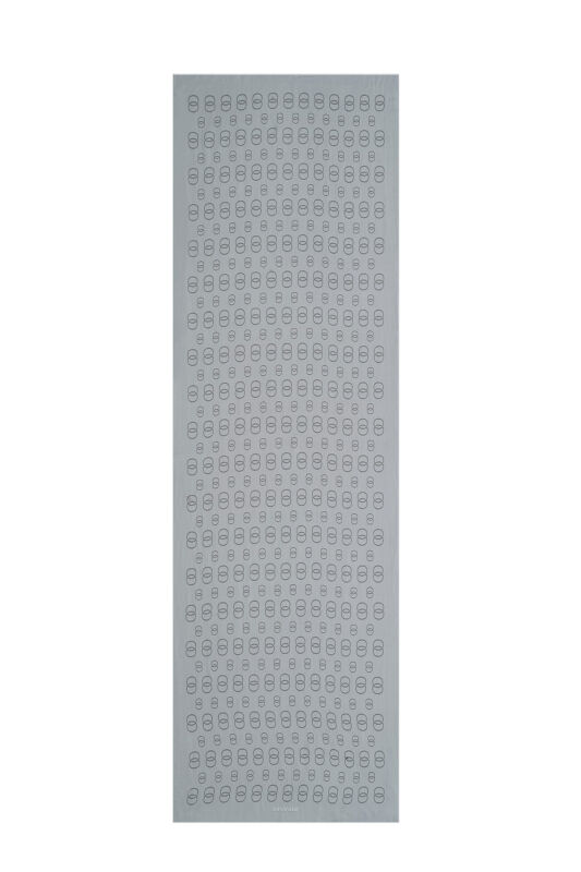 Zincir Baskı Gri Floş Viskon Şal - 1