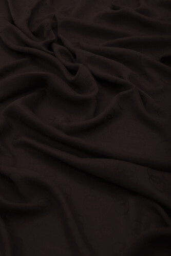 Zincir Desen Kahverengi Pamuk İpek Şal 70x210 - Imannoor (4)