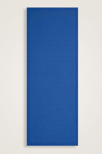 Zincir Desen Saks Mavi Pamuk İpek Şal 70x210 - 1