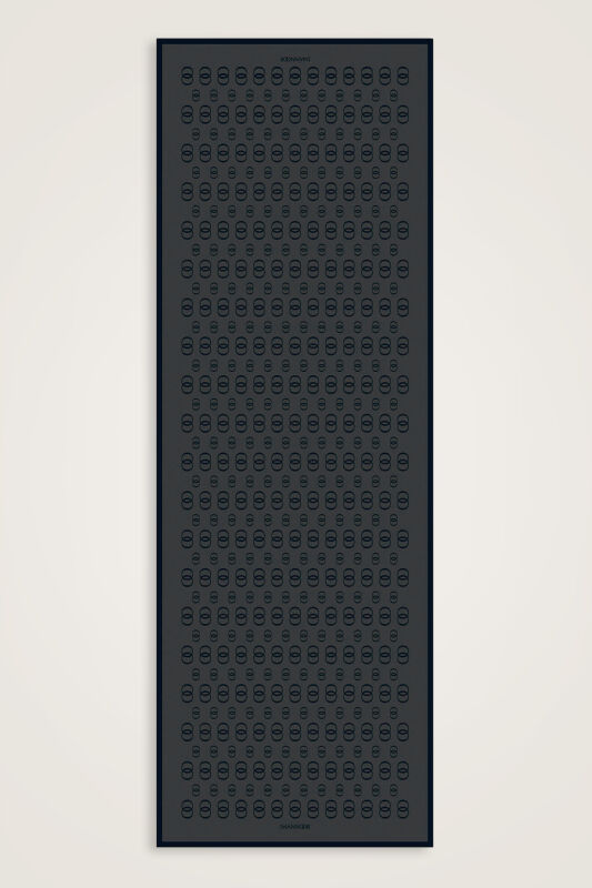 Zincir Logo Füme Pamuk Floş Şal 70x210 - 1