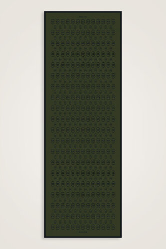 Zincir Logo Haki Pamuk Floş Şal 70x210 - Imannoor (2)