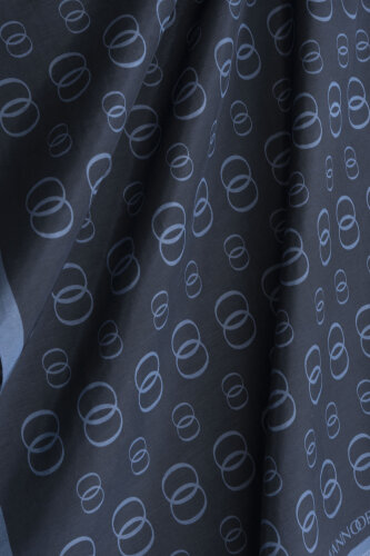 Zincir Logo Lacivert Pamuk Floş Şal 70x210 - Imannoor (4)