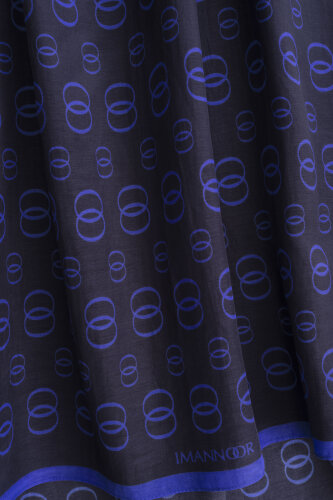 Zincir Logo Saks Pamuk Floş Şal 70x210 - Imannoor (4)